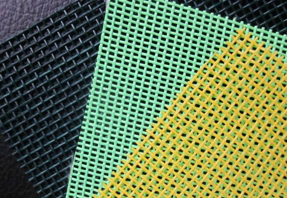 Plastic Coated Polyester Mesh Textile 